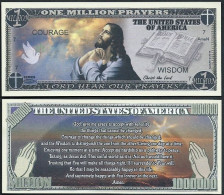 USA - FANTASY NOTE - SERENITY  PRAYER -  UNC / SERIES  JESUS - Otros & Sin Clasificación