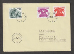 SWEDEN:  1976  COVER  WITH  3  STAMPS  ( 916 + 919/20 )  -  TO  GERMANY - Cartas & Documentos