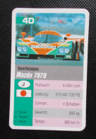 Trading Cards - ( 6 X 9,2 Cm ) 1995 - Sportwagen / Voiture De Sport - Mazda 787B - Japon - N°4D - Moteurs