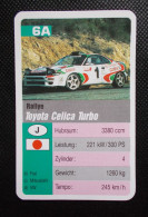 Trading Cards - ( 6 X 9,2 Cm ) 1995 - Voiture De Rallye - Toyota Célica Turbo - Japon - N°6A - Motori