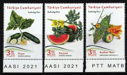 2021 Turkey Gourd Family: Watermelon, Cucumber, Bitter Melon Set (** / MNH / UMM) - Légumes