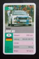 Trading Cards - ( 6 X 9,2 Cm ) 1995 - Voiture De Rallye - BMW M3 - Allemagne - N°7B - Moteurs