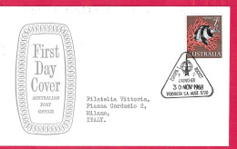 AUSTRALIA - ROCKET MAIL -  EUROPA I ROCKET 7/LAUNCHED *30.NOV.68* - ON OFFICIAL ENVELOPE - Premiers Vols