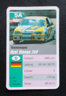 Trading Cards - ( 6 X 9,2 Cm ) 1995 - Tourenwagen / Voiture De Tourisme - Opel Omega 24V - Allemagne - N°5A - Motoren