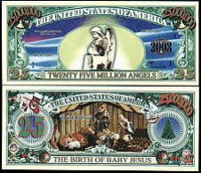USA - FANTASY NOTE - NATIVITY , BIRTH  OF  BABY  JESUS -  UNC / SERIES  JESUS - Other & Unclassified