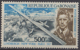 GABON - 50e Anniversaire De La Traversée De L'Atlantique Nord Par Lindbergh - Gabon (1960-...)
