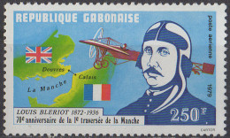 GABON - 70e Anniversaire De La Traversée De La Manche Par Blériot - Gabon (1960-...)