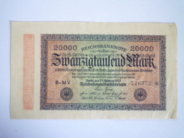 2023 - 1150  BILLET De 20 000  MARK  Du  20  FEV 1923   XXX - 20.000 Mark