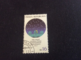 2017 Oblitéré YT 853 Ciel étoilé Et Observatoire 100 Ans Société Astronomique Tchèque - Used Stamps