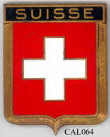 CAL064 - PLAQUE CALANDRE AUTO - SUISSE - Other & Unclassified