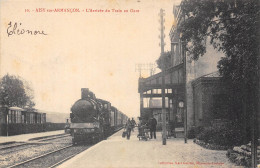 89-AISY-SUR-ARMANCON- L'ARRIVEE DU TRAIN EN GARE - Sonstige & Ohne Zuordnung