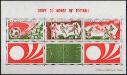 GABON - Coupe Du Monde De Football 1974 (feuillet) - Gabon (1960-...)