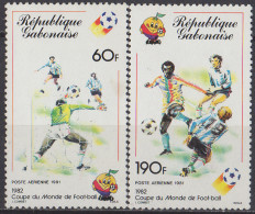 GABON - Coupe Du Monde De Football 1982 Poste Aérienne - Gabon (1960-...)