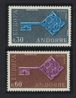 Andorra Fr 1968 Europa CEPT (**) Mi 208-09 - M€20,-; Y&T 188-89 - €35,- - 1968