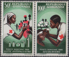 GABON - Croix Rouge Gabonaise 1966 - Gabon (1960-...)