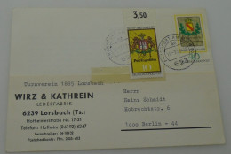 Germany-WIRZ & KATHREIN-Lederfabrik-postmark Frankfurt Am Main - Privatpostkarten - Gebraucht