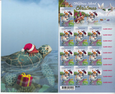 2021 Christmas Island Christmas 65c Booklet Of 10 Turtles Crabs MNH @ BELOW FACE VALUE - Christmas Island