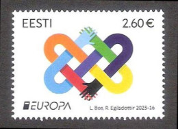 Europa CEPT-Peace-hughest Value Of Humanity 2023 Estonia MNH Stamp  Mi 1075 - 2023