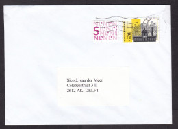 Netherlands: Cover, 2000s, 2 Stamps, Industry, Industral History, Dual Currency Guilder - Euro (traces Of Use) - Lettres & Documents