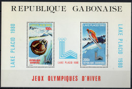 GABON - Jeux Olympiques De Lake Placid  (feuillet) - Gabon (1960-...)