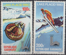 GABON - Jeux Olympiques De Lake Placid Poste Aérienne - Gabon (1960-...)