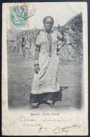 Carte De DJIBOUTI 1906 " Femme Somali "type Blanc 5c N°111 Oblit Octogonale " Marseille à YOKOHAMA Ln N°6 "RR - Briefe U. Dokumente