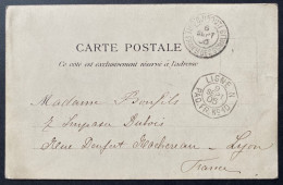 1905 Carte De DJIBOUTI " Campement Indigène " N°57 10c Rouge & Noir + Dateur Octogonal " LIGNE N / PAQ.FR.N°10 " TTB - Storia Postale