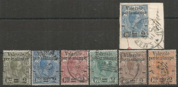 Regno Kingdom 1890 Valevole Stampe C.2 Soprast.OVPT C.2 Serie 6v Set Used + Frammento C.20 Annulli Originali & PERFETTI - Postpaketten