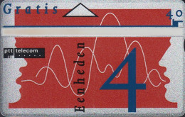 Netherland - L&G 1991 C015- (442B) - Waves Text "Altijd Een Telefoontje.." On Back - Publiques