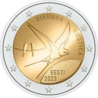 Estland  2023     2 Euro Commemo  HIRUNDO "Zwaluw - Hirondelle"    UNC Uit De Rol  UNC Du Rouleaux  !! - Estland