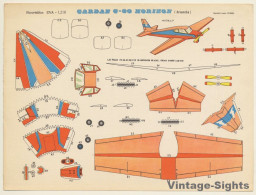 Recortables EVA: Gardan G-80 Horizon (Vintage Cut Out Airplane 1965) - Modelos De Papel / Lasercut