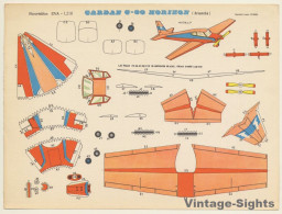 Recortables EVA: Gardan G-80 Horizon (Vintage Cut Out Airplane 1965) - Paper Models / Lasercut