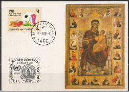 UNO Wien 1988 UNICEF Kunstkarte Sonderstempel Kölnposta 88 MiNr.79   ( D 6999 ) - Briefe U. Dokumente