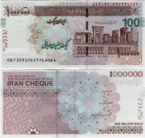 IRAN       1,000,000 Rials - Cheque       P-W154A       ND (2023)      UNC  [ Sign. Mazeheri ] - [ 1000000 ] - Iran