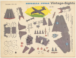 Recortables EVA: Reactor (E.E.UU.) (Vintage Cut Out Airplane 1965) - Kartonnen Modellen / Lasercut