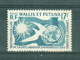 WALLIS & FUTUNA - N°160* MH Trace De Charnière SCAN DU VERSO. 10° Anniversaire De La Déclaration Des Droits De L'Homme.. - Unused Stamps