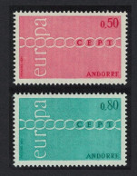 Andorra Fr 1971 Europa CEPT (**) Mi 232-33 - €20,-; Y&T 212-13 - €50,- - 1971