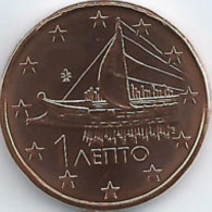 Griekenland    2023  1 Cent   UNC Uit De BU  UNC Du Coffret !!     7.500 Ex !!! Zeldzaam - Extrème Rare !!! - Grecia