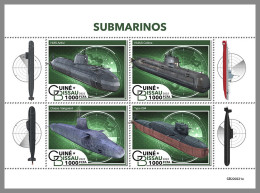 GUINEA BISSAU 2022 MNH Submarines U-Boote M/S - OFFICIAL ISSUE - DHQ2321 - Sous-marins