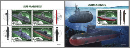 GUINEA BISSAU 2022 MNH Submarines U-Boote M/S+S/S - OFFICIAL ISSUE - DHQ2321 - U-Boote