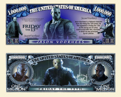 USA - FANTASY NOTE - JASON  VOORHEES  FROM  FRIDAY  THE 13 TH - UNC - Sonstige & Ohne Zuordnung