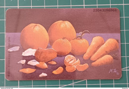 GERMANY PHONECARD ORANGE FRUITS - Collections