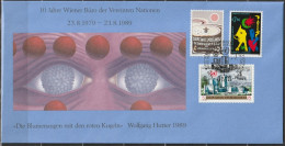 UNO  Wien 1989   Mi-Nr.94 - 95 Vienna International Center 10 Jahre Postverwaltung Der UNO In Wien  (  Dl 153 ) - Covers & Documents