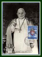 Carte Maximum Vatican Yv. N° 271 Pape Jean XXIII 1959 Joannes - Cartas Máxima