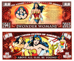 USA - FANTASY NOTE - WONDER  WOMAN - UNC - Autres & Non Classés