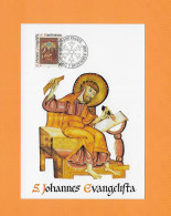 LIECHTENSTEIN 1987 MAXIMUMKARTE  MiNr. 78 "Die Vier Evangelisten: S. Johannes # St-Jean # St John" - Theologians
