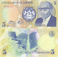 LESOTHO 5 Maloti 1989 P 10 UNC - Lesoto