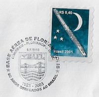 Brazil 2003 Cover With Commemorative Cancel 80 Years Of Florianópolis Air Base Airplane Military Aviation - Storia Postale