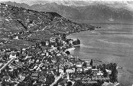 SUISSE - Lutry Et Le Vignoble - Vus D'avion - Carte Postale Ancienne - Lutry