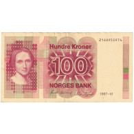 Billet, Norvège, 100 Kroner, 1987, KM:43c, TTB+ - Noorwegen